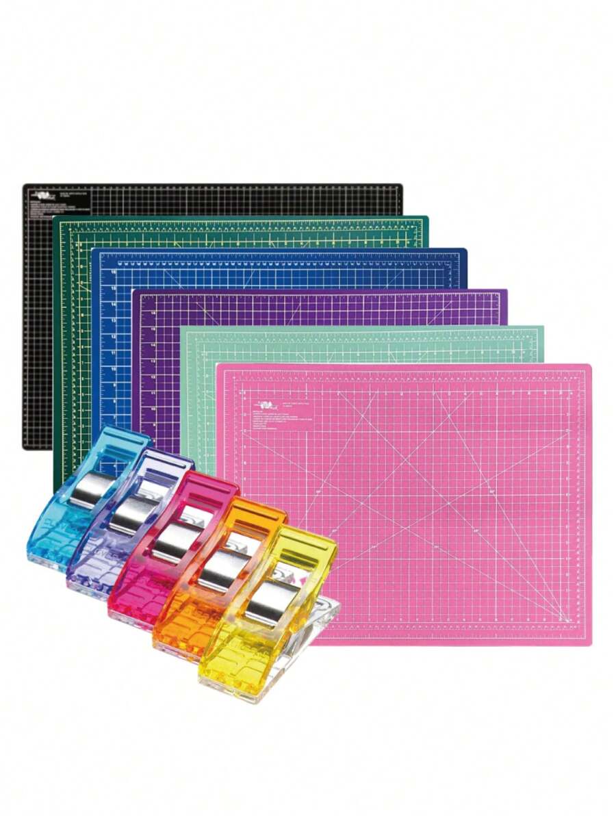 Patchwork Cutting Base Kit 22x30cm + 6 Wonder Clips - Hồng - Xem 1