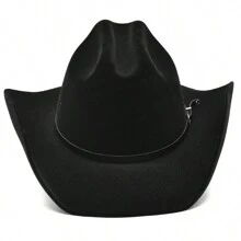 Unisex American Velvet Country World Hat - 黑色 - 查看 5