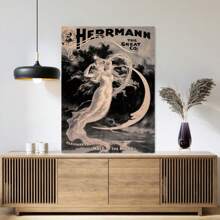 1 tấm áp phích trang trí tường hình người phụ nữ Herman Phantom phong cách retro, dùng cho phòng tắm, phòng ngủ, văn phòng, phòng khách, trang trí nhà cửa, không có khung - Nhiều màu - Xem 3