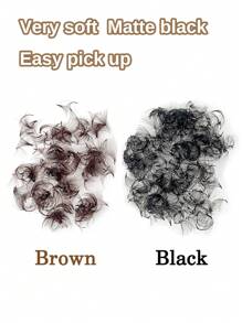 ARTSTAR 500 Fans Curvature D Brown Color Premade Fans Lashes 12D/14D/16D Loose Fans Eyelash Extension 0.05mm Handmade Long Piont Stem 500 Fans False Eyelashes