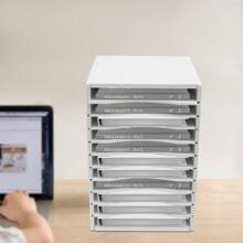 Rainaut File Sorters, Vertical Literature Organizer, 11 Compartment Paper Organizer Storage, Desktop File Sorter Mail Center Paper Storage,Paper Storage Organizer For Office, Study, Classroom (White) - White - View 1