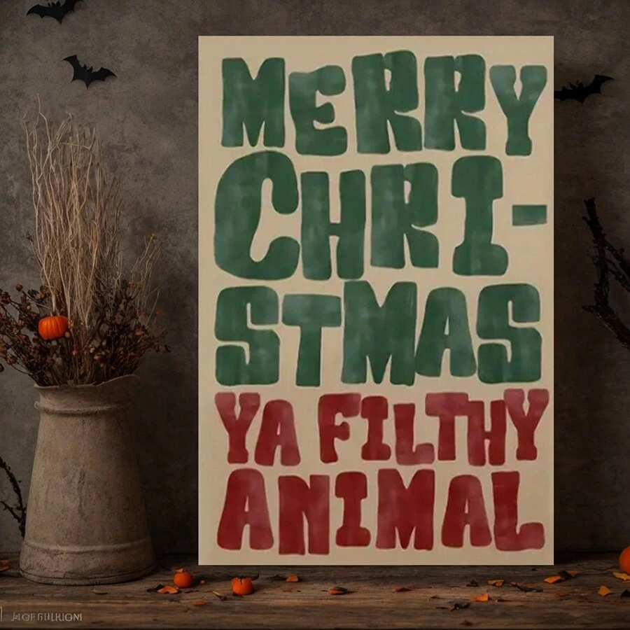 "Merry " Quote, Poster For Home And Office Decor, Suitable For Living Room, Bedroom, Hallway - Framed - View 1