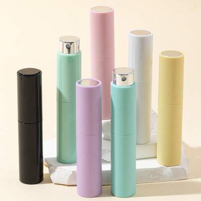1 st. 0,34 oz snoepkleurige draaibare compacte parfumfles - draagbare navulbare spray, geschikt voor reizen en dagelijks gebruik, geurloze ABS-kunststof dispenser, meerdere kleuren beschikbaar, perfect cadeau voor geliefden
