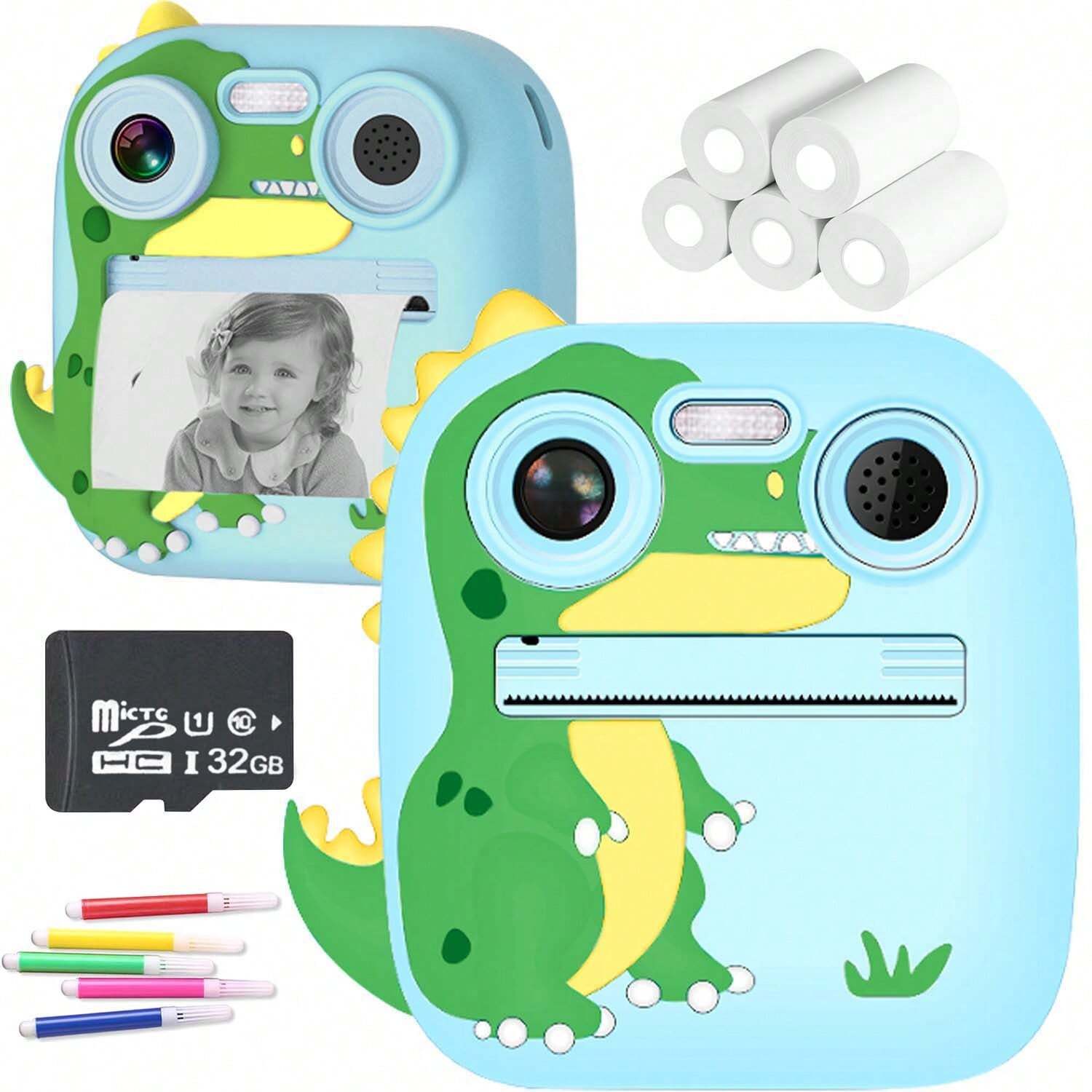 Kids Camera Instant Print, 1080P HD Instant Print Camera For Kids ...