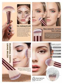 45/38/28/8/7pcs Makeup Brush And Makeup Sponge Tool Full Set Combination Kit.Includes 30pcs Makeup Brush 2pcs Makeup Sponges 4pcs Mini Makeup Sponge For Contouring, Eye & Corner Areas 4pcs Finger Puff Cosmetic Applicator For Powder,Liquid,Facial Makeup Tools 1pc Spa Bow Headbands,Brush Set,Makeup Brush Kit,Make Up Brush Set,Make Up Set Complete,Makeup Brush Set,Complete Makeup Kit,Brush Kit,Brushes Makeup Set,Makeup Gift Set,Set - Burgundy - View 2