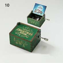 1 Hộp nhạc gỗ cổ điển thủ công ngày lễ tình nhân hộp nhạc chạm khắc quay tay quà tặng thời trang trang trí nhà - Nhiều màu - Xem 16