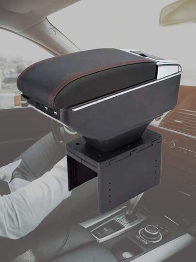 Descansabrazos Auto Universal Codera Almacenamiento Consola Central Porta Vasos Nissan VW SEAT Toyo ta Suzuki Vmingo Mexico