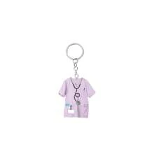 3pcs/1pc Nurse Keychain - 2D Acrylic Design With Stethoscope & Name Tag Acrylic Pendant - Perfect Gift For Nurse Appreciation Halloween School Letter Car Accessories Cute Goth Y2k