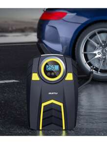 SUITU Máy bơm lốp, Đen 12V 120W, Máy nén khí ô tô di động, Bơm lốp điện, Bơm lốp ô tô nhiều chế độ bơm hơi, Tự động bơm hơi-Dừng, Thích hợp cho / Ô tô/ Xe máy/ Thảm bơm hơi/ Phao bơi - màu đen - Xem 4