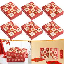 10PCS Chinese New Year Gift Packaging Boxes Surprise Gift Box Candy Paper Box For Chinese New Year Spring Festival - Multicolor - View 2