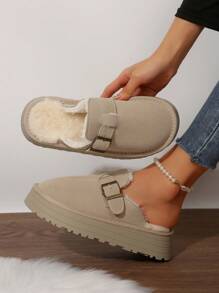 Women's Slip-On Platform Loafers With Chunky Heels For Casual Comfort