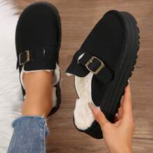 Women's Plush Slippers Outdoor Style - Warm & Anti-Slip Snow Boots Design - Ideal For Indoor Activities In Autumn/Winter