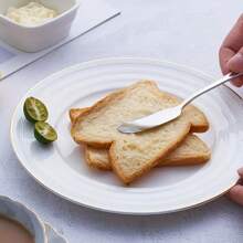 1/2 Pcs Stainless Steel Butter Knives, Cheese Grater, Jar Scraper, Metal Can Scraper, Household Pot Scraper, Butter Scraper, Kitchen Butter Knife, Multipurpose Cream Scraper, Kitchen Small Tools, Kitchen Supplies - Silver - View 3