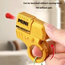 New Mini Finger Stress Relieving Rotating Turret Style Spinning Gun Toy, Cool Shooting Function - Multicolor - View 11