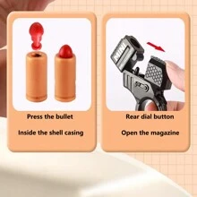 New Mini Finger Stress Relieving Rotating Turret Style Spinning Gun Toy, Cool Shooting Function - Multicolor - View 10