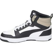 Zapatilla Alta Puma Rebound para Hombre – Deportiva en Color Blanco, Negro y Marrón – Sneaker con Cierre de Cordones – Estilo Casual – Versátiles y Cómodas – Modelo 392326-22 - Marrón - Ver 4