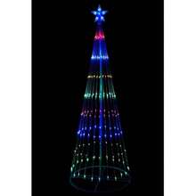 Pre-Lit LED Animated Flashing Pop-Up Christmas Tree 190 Cm - Multicolour - as pic - View 5