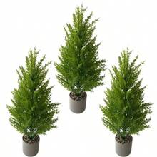 1 Stück/2 Stück künstlicher Mini Weihnachtsbaum Deko, Zimmerpflanze, Künstliches Grün, geeignet für Weihnachten, Valentinstag, Neujahr - Grün - Übersicht 1