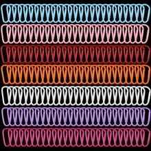 10 chiếc móc khóa leo núi hình chữ D sơn màu 35mm, kẹp móc chìa khóa bằng hợp kim Phụ kiện trang sức DIY - Carabiner hình chữ D - Xem 3