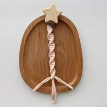 1pc Handmade Cotton Fabric Woven Baby Pacifier Clip