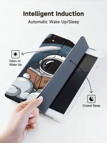 Ayotu Astronaut Case Compatible With Samsung Galaxy Tab/IPad,IPad 9th/8th/7th Generation 10.2 Inch ,New IPad 10th Generation Cover,With Auto Wake/Sleep,Four Corners Anti-Fall - Multicolor - View 5