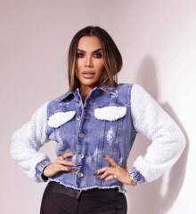 Jeans Jacket - 淺色水洗藍 - 查看 1