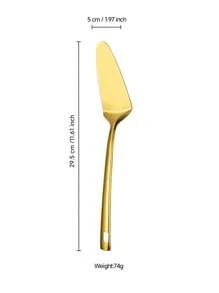 1/7pcs Stainless Steel Serving Utensil Sets, Including Cookware Spatula, Spoon, Cake Server, Soup Ladle, Suitable For Hotel, Restaurant, Party, Buffet, Home Cooking