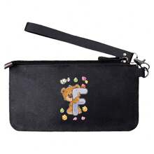 Carteiras de couro portáteis versáteis de grande capacidade porta-cartões de crédito bolsa de mão bolsa de celular com zíper celular multicamadas carteiras de celular femininas masculinas organizador de pacotes suprimentos para dormitório escolar e bolsa de volta às aulas