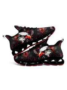 Zapatos para correr de hombre, diseño de águila mecánica, ligeros, cómodos, con suela blanda, zapatillas para gimnasio, entrenamiento, tenis, con respirabilidad, regalo único para mamá/papá/ella/él/novia/novio/esposa/esposo/amigo