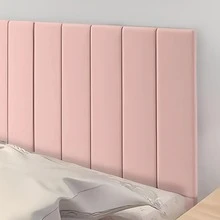 Luxury 1.60cm Headboard With Upholstered Suede Feet Queen Size Box Bed - Various Colors - RTA Móveis. - 乾枯玫瑰色 - 查看 5