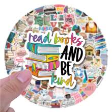 120PCS Reading Books Stickers Aesthetic Vinyl Stickers High Quality Stickers Decals Scrapbook,Journaling,Laptop,Bumper,Skateboard,Water Bottles,Computer,Phone Stickers Can Bring A Lot Of Fun To Your Life,The Perfect Gift For Adults