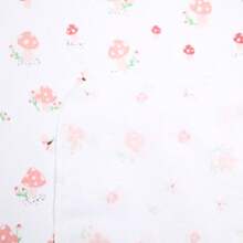 3 Piece Flannel Blanket Kit 80x80 Pink Mushroom Print Girl 100% Cotton Soft Newborn Baby Layette - 淺粉色 - 查看 6