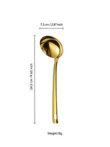 1/7pcs Stainless Steel Serving Utensil Sets, Including Cookware Spatula, Spoon, Cake Server, Soup Ladle, Suitable For Hotel, Restaurant, Party, Buffet, Home Cooking