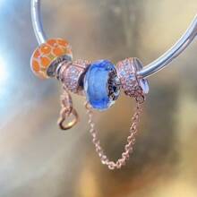 1pc Original Handmade Murano Glass Charm, Authentic Murano Glass Charms For Bracelets, Murano Faceted Charms, Handmade Diy Bead Charms, Jewellery Gifts For Women - Faceted - View 7