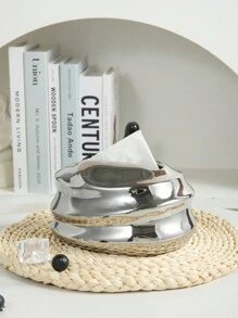 独特的陶瓷纸巾盒架，采用不对称螺旋设计，适用于在餐厅、客厅、浴室、桌面装饰中存放纸巾浴室收纳器浴室装饰秋季装饰返校