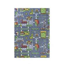 NetHong Interactive Kids Children's Rugs Town Road Map City Rug Play Village Mat 80x120~ - Grey - View 4