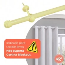 Simple 2 Meter 19mm Curtain Rod Kit Various Colors - Màu be - Xem 5