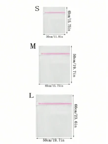 Túi giặt S/M/L/3 chiếc cho đồ mỏng manh, Túi giặt lưới, Túi giặt giày dép, Túi giặt có dây rút, Túi giặt áo ngực, Túi giặt tất, Túi giặt gia cố, Túi giặt chống biến dạng gia dụng, Túi giặt đồ lót và áo ngực, Túi lưới giặt chống rối, Túi phân loại quần áo hành lý - nhiều màu - Xem 6
