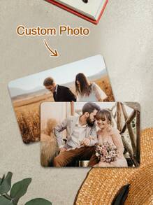1 Pc Custom Metal Wallet Card, Personalized Double-Sided Photo/Single-Sided Photo + Text, For Couples, Family, Friends, Men And Women, Gifts For Anniversaries, Valentine's Day, Christmas, Father's Day, Mother's Day,Durable,Colorful,Cute,Adorable,Funny,Kawaii,Y2K,Stylish,Unisex,Casual,Custom,Personalized,Unique,Customized,Ideal Gifts For Him,Ideal Gifts For Her,Her,Boyfriend,Girlfriend,Family,Friends,Children,For Anniversaries,For Valentine's Day,For Mother's Day,For Birthdays,For Children's Day,For Father's Day,For Graduation,For Weddings,For Housewarming - Black - View 8