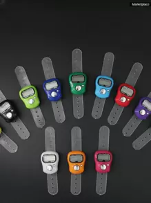 1pc Electronic Hand Tally Counter, Mini Portable Clicker Counter, Thumb Press Digit Counter, Suitable For Learning, Sports, Other Counting Activities - Multicolor - View 5