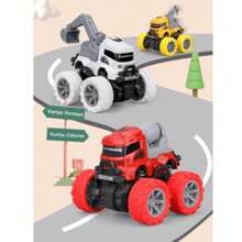 ANTSAY Monster Truck Toys For Boys And Girls, Push And Go Vehicles For Kids, 4 Wheel Drive Toy Cars, 4 Pack, Toys For 3 4 5 Year Old Boys - 彩色 - 查看 9