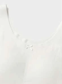 Balabala Girls' Developmental Bra With Foam Padding, Flexible Design For Young Students - Original White - View 3