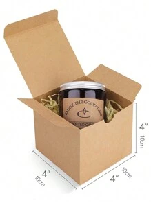 10pcs Personalized Customization /4 X 4 X 4 Inch Gift Boxes, Small Gift Boxes , White/ Paper Box With Lid For Party Favor, Ornaments, Bridesmaid Proposal, Candle Boxes Packaging,Halloween Decor,Birthday Decorations,Birthday,Wedding,Party Decorations,Christmas Decorations,Bride, Party,Gift Box,