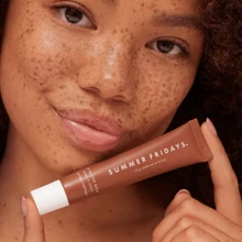 Summer Fridays 0.5 Oz/ 15 G  Lip Butter Balm For Hydration & Shine Color: Vanilla Beige - Iced Coffee - 查看 7