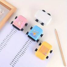 Cartoon Cute Addition & Subtraction Math Stamp, Student Practice Math Calculation Problem Generator Roller Stamp, Back To School, Learning Supplies, Kawaii Stationery, School Colors - Multicolor - View 1
