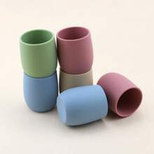 1 件可爱小巧婴儿杯，硅胶婴儿自饮水杯，防摔 - 彩色 - 查看 6