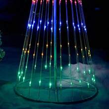 Pre-Lit LED Animated Flashing Pop-Up Christmas Tree 190 Cm - Multicolour - as pic - View 4