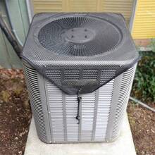 1pc Outdoor Central Air Conditioner Unit Cover - Universal Outdoor AC Unit Protection Mesh Guard With Elastic Cord, Durable For Preventing Leaves And Debris From Entering The Summer Outdoor AC Condenser Unit - Black - View 3