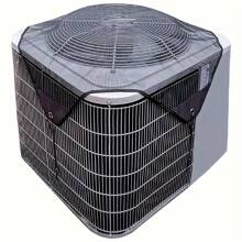 1pc Outdoor Central Air Conditioner Unit Cover - Universal Outdoor AC Unit Protection Mesh Guard With Elastic Cord, Durable For Preventing Leaves And Debris From Entering The Summer Outdoor AC Condenser Unit - Black - View 1