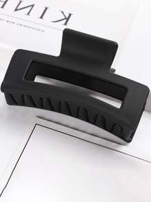 4 Pcs Large Square Retro Minimalist Hair Claw, Suitable For Women With Thick Hair, Clips For Styling, Bathing, Outdoor, Versatile Accessory Hair Jaw Clip Hair Clamps Hair Clutch Hair Catcher Clip Fall Winter Hair Clip Claw Clip Hair Accessories For Women For Vacation Outfits Woman - Multicolor - View 7